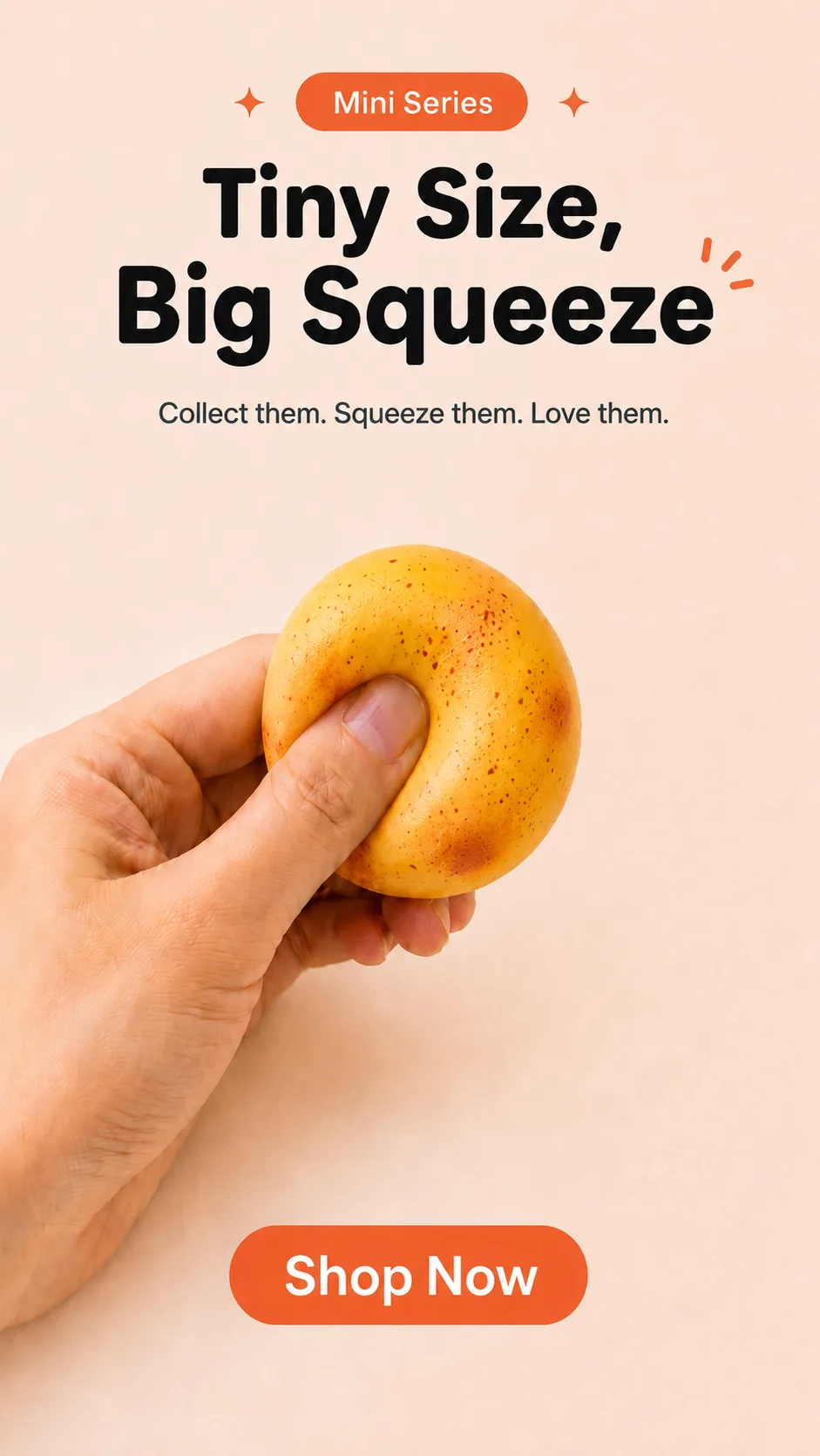 kneadyo mini series tiny size big squeeze