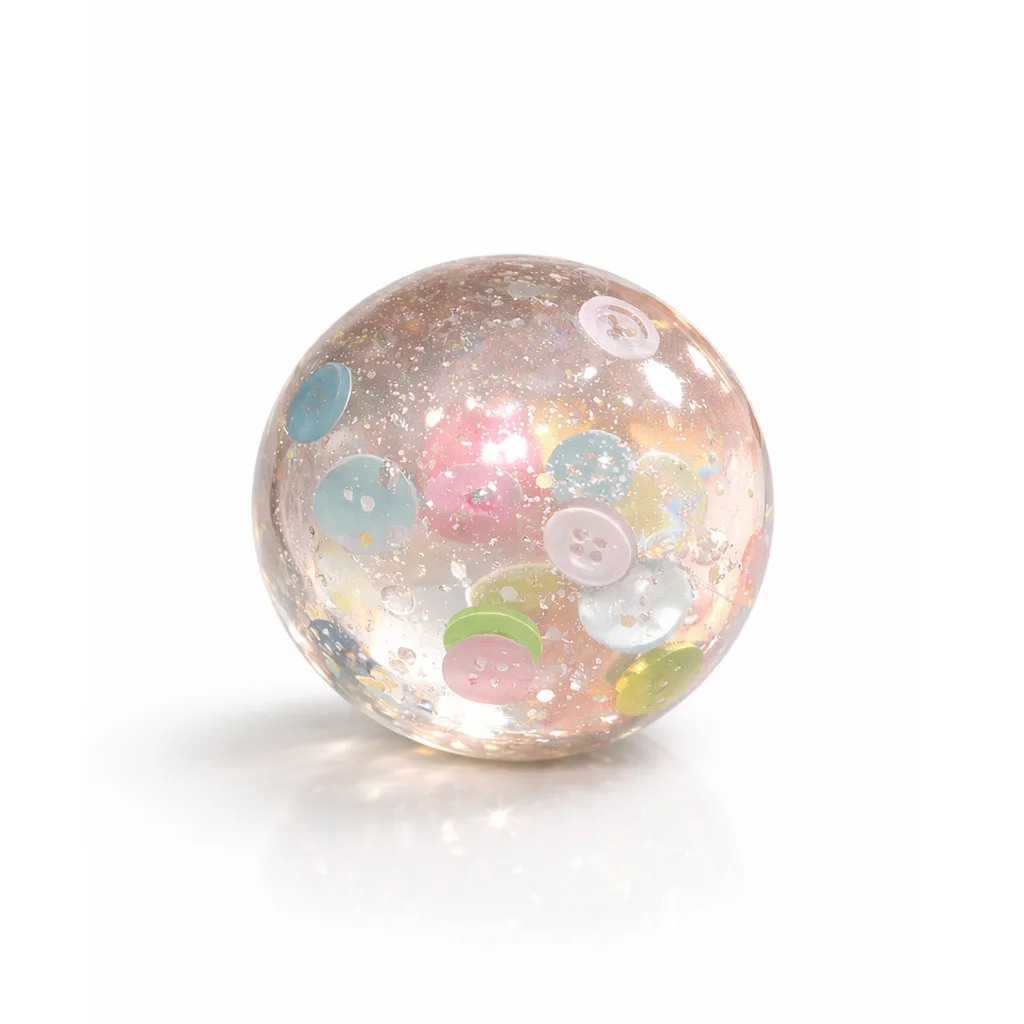 kneadyo glitter button handcrafted stressball relief toy