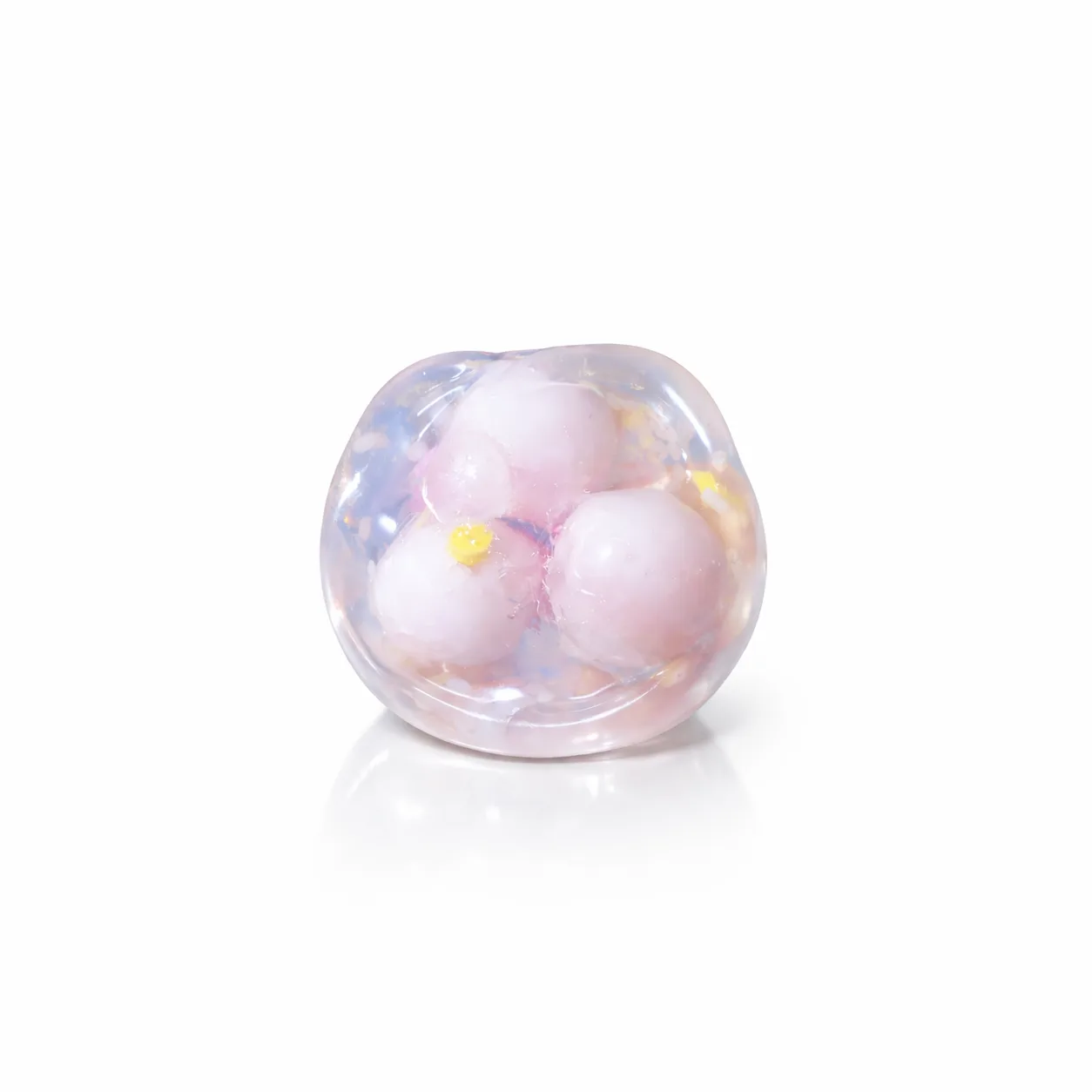 kneadyo pink dumpling handcrafted stressball relief toy