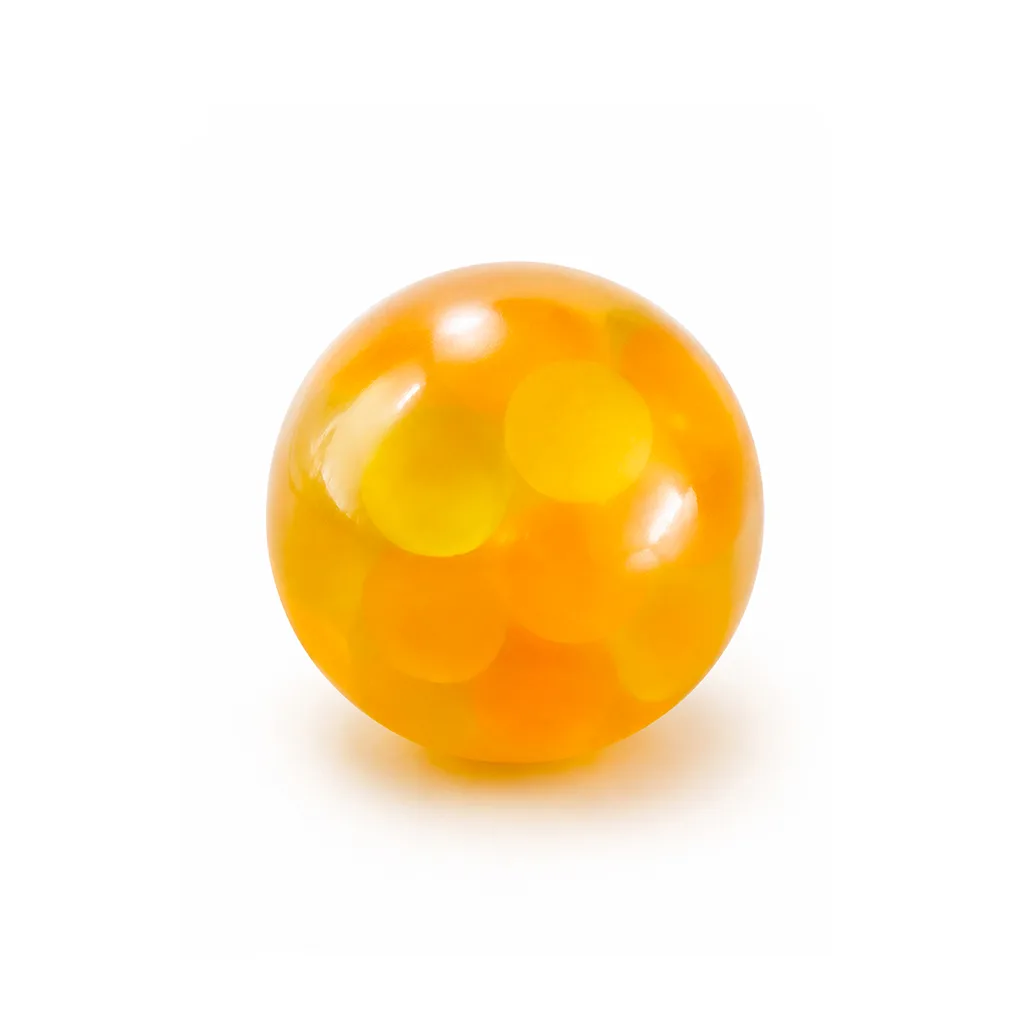 kneadyo orange sugar ball handcrafted stressball relief toy