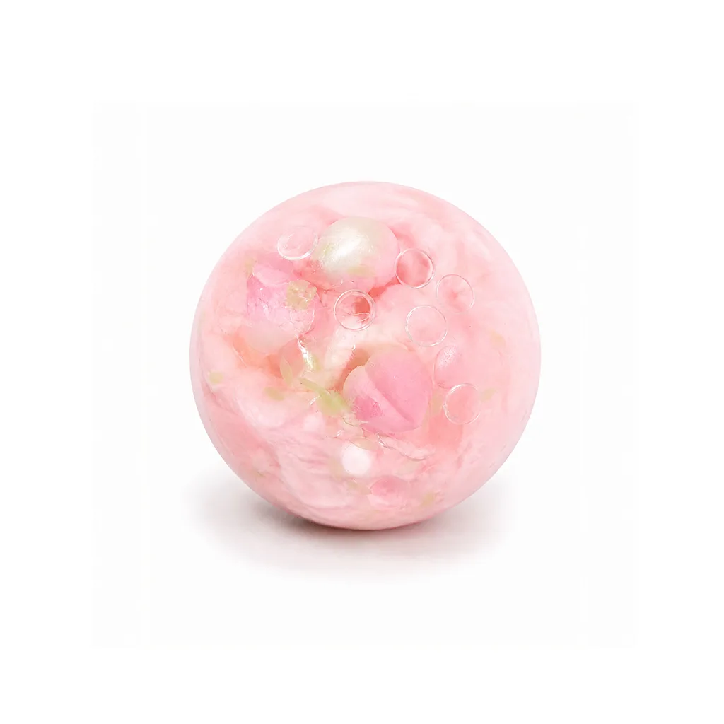 kneadyo blushing peach handcrafted stressball relief toy